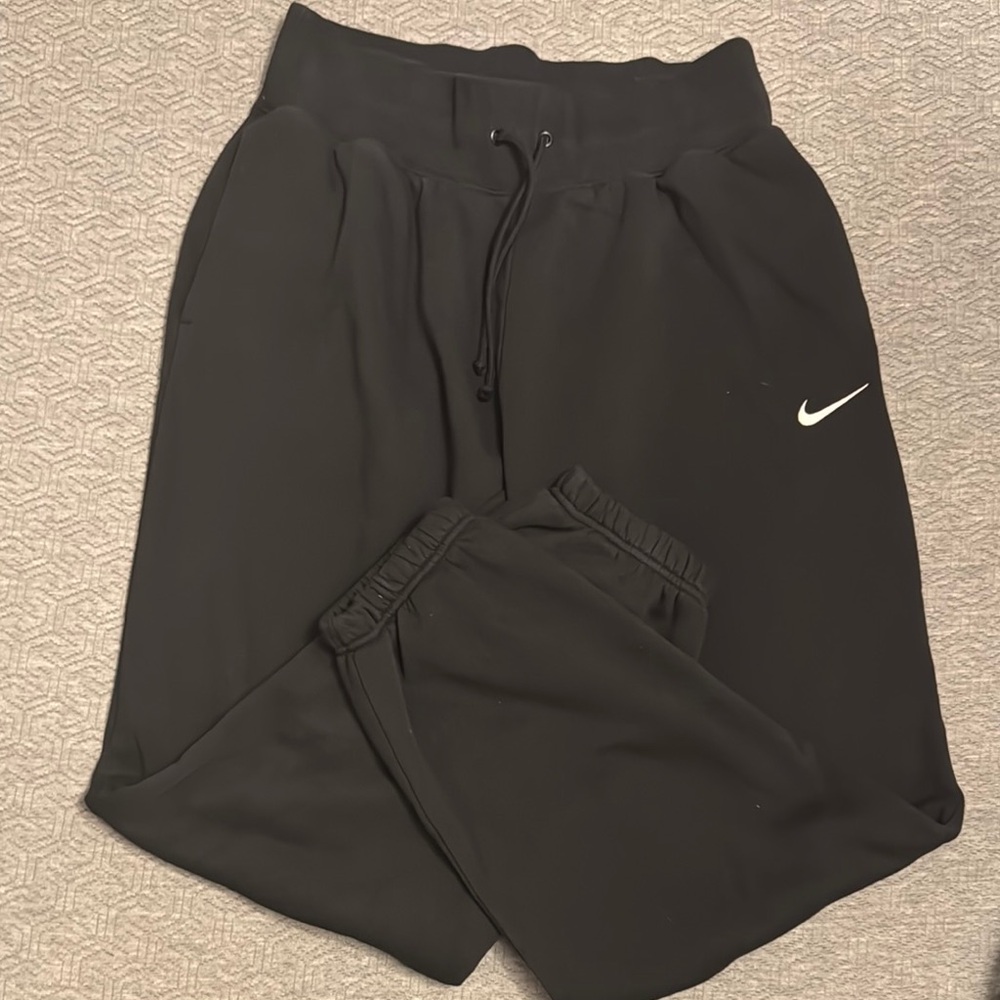 Nike Black Joggers with Swoosh Logo